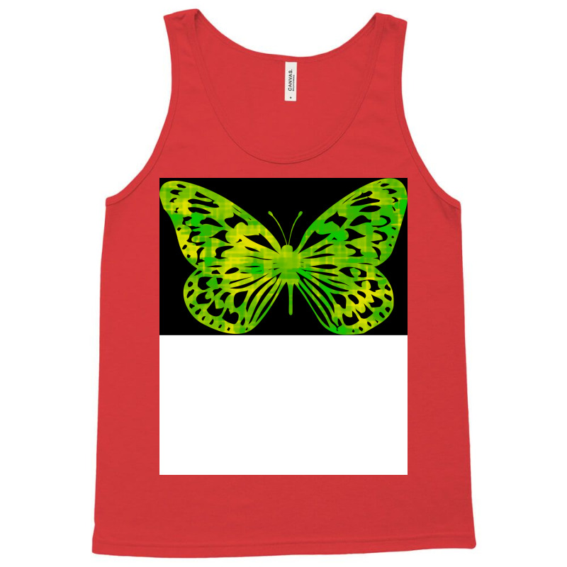 Butterfly Color Green Cool Tank Top | Artistshot