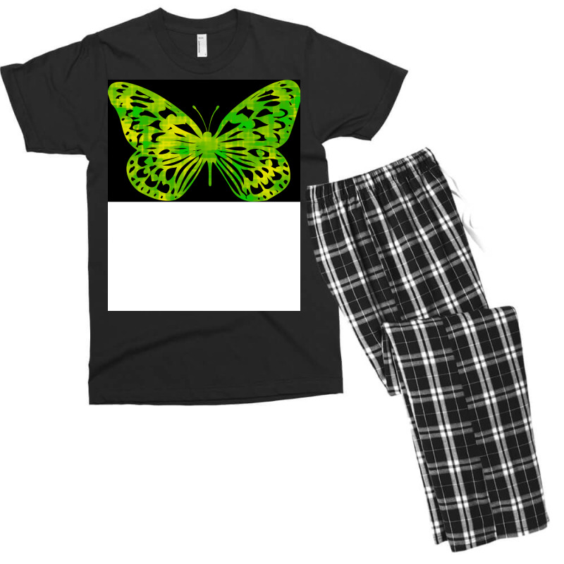 Butterfly Color Green Cool Men's T-shirt Pajama Set | Artistshot