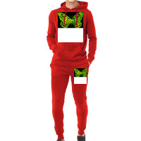 Butterfly Color Green Cool Hoodie & Jogger Set | Artistshot