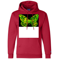 Butterfly Color Green Cool Champion Hoodie | Artistshot