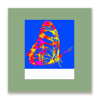 Butterfly Funny Aesthetic Metal Print Square | Artistshot