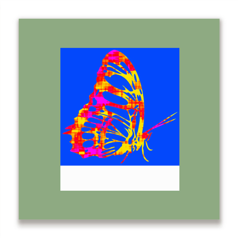 Butterfly Funny Aesthetic Metal Print Square | Artistshot