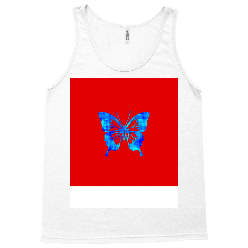 Butterfly Nature Red Tank Top | Artistshot