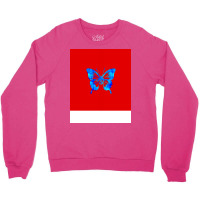 Butterfly Nature Red Crewneck Sweatshirt | Artistshot