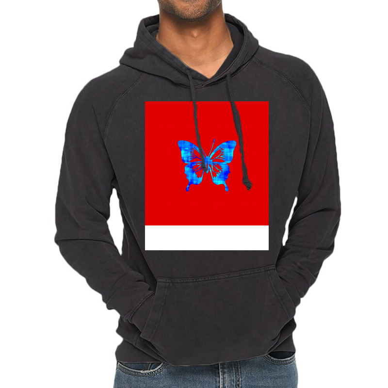 Butterfly Nature Red Vintage Hoodie | Artistshot