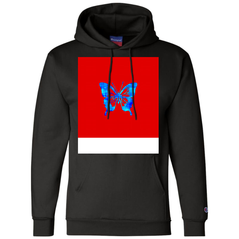 Butterfly Nature Red Champion Hoodie | Artistshot