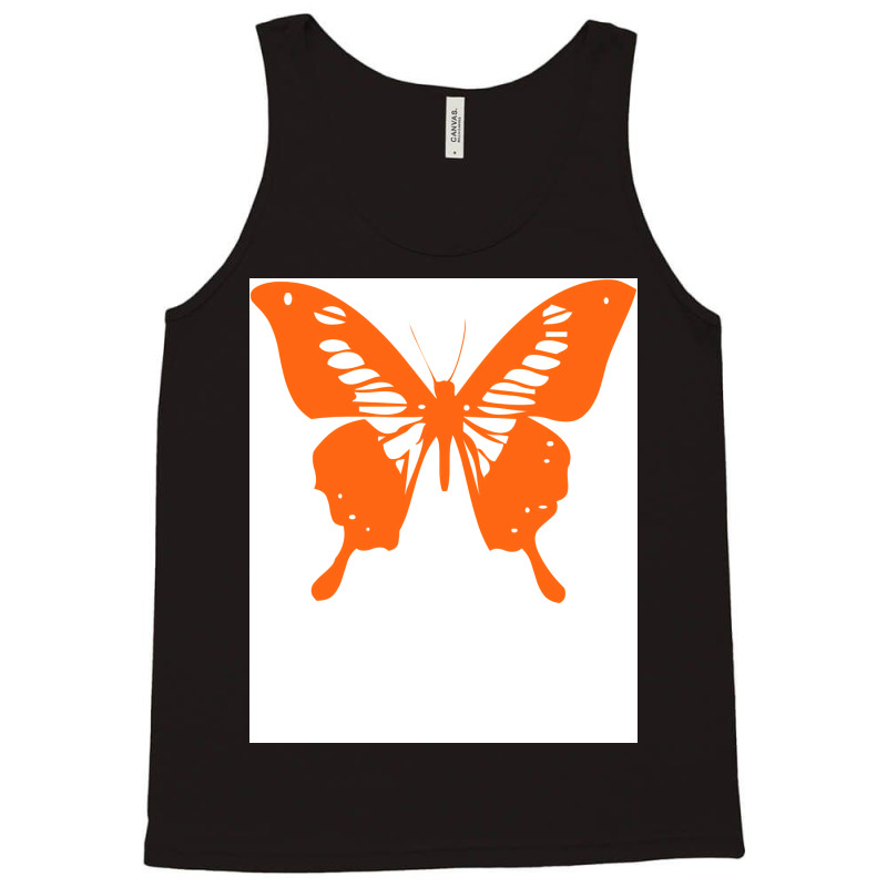 Butterfly Orange Girl Tank Top | Artistshot