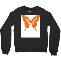 Butterfly Orange Girl Crewneck Sweatshirt | Artistshot