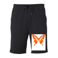 Butterfly Orange Girl Fleece Short | Artistshot