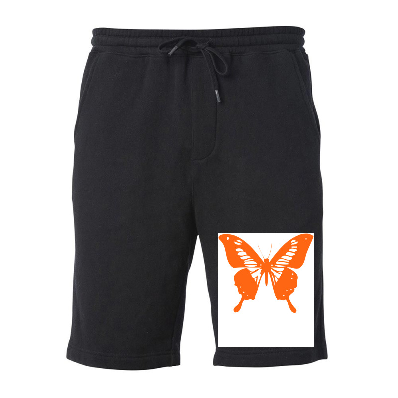 Butterfly Orange Girl Fleece Short | Artistshot