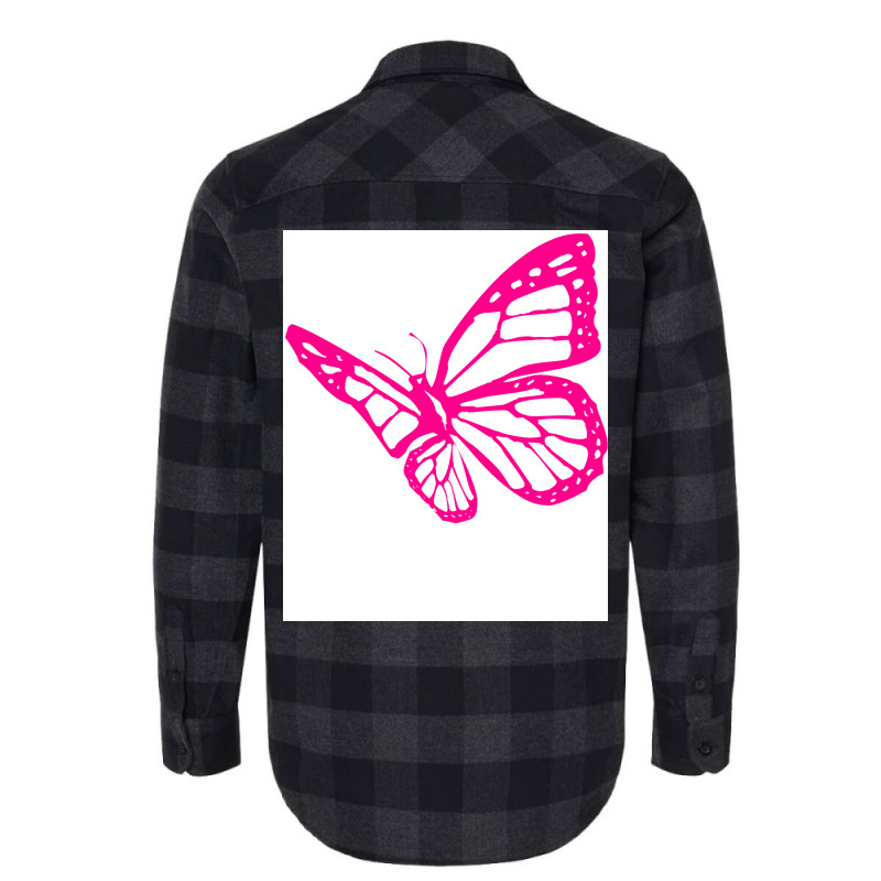 Butterfly Pink Tumblr Flannel Shirt | Artistshot