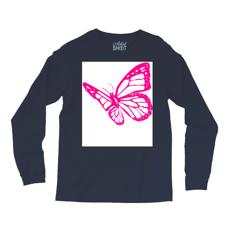 Butterfly Pink Tumblr Long Sleeve Shirts | Artistshot