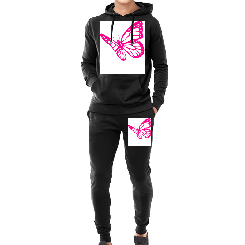 Butterfly Pink Tumblr Hoodie & Jogger Set | Artistshot