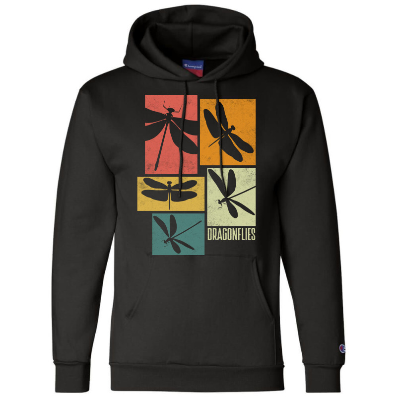 Dragonfly Damselfly Dragonflies Entomology Silhoue Champion Hoodie | Artistshot