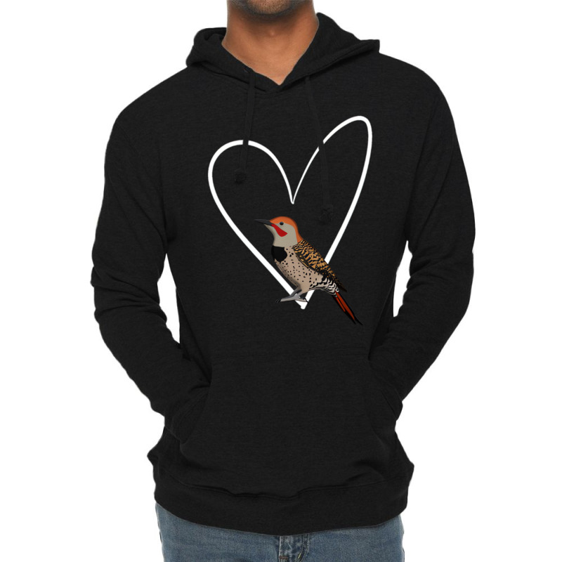 Northern Flicker Bird Birdlover Birdwatcher Animal Lightweight Hoodie | Artistshot