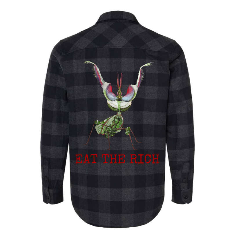 Eat The Rich Idolomantis Diabolica Devils Flower M Flannel Shirt | Artistshot