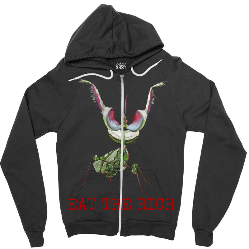 Eat The Rich Idolomantis Diabolica Devils Flower M Zipper Hoodie | Artistshot