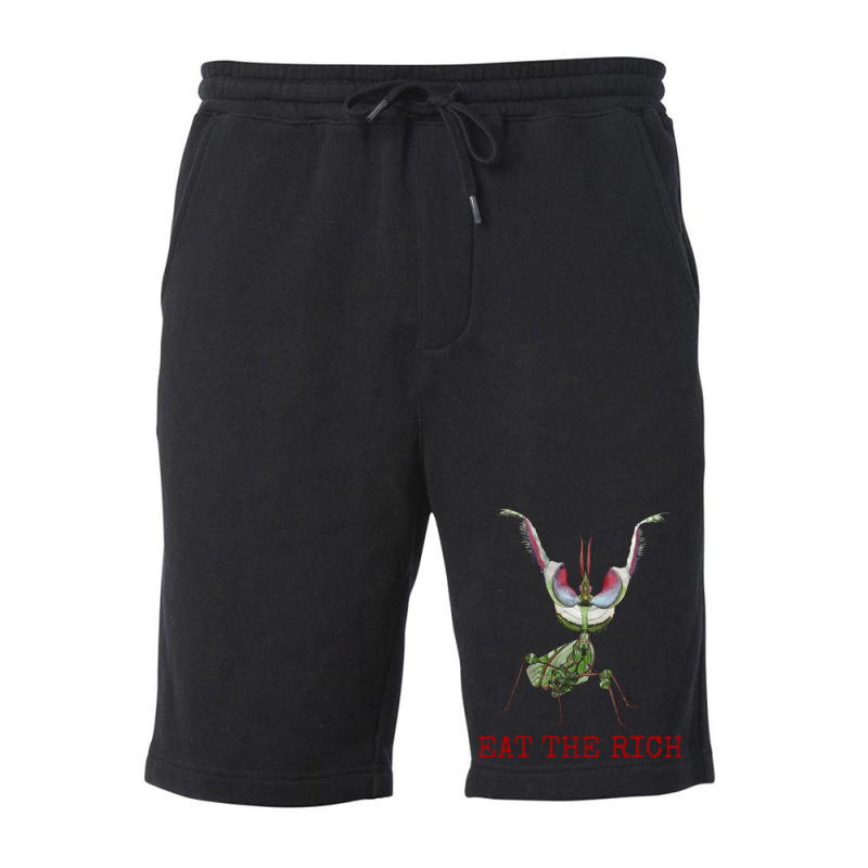 Eat The Rich Idolomantis Diabolica Devils Flower M Fleece Short | Artistshot