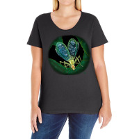 Green Heartsong From Narrowwinged Tree Cricket Quo Ladies Curvy T-shirt | Artistshot