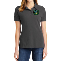 Green Heartsong From Narrowwinged Tree Cricket Quo Ladies Polo Shirt | Artistshot