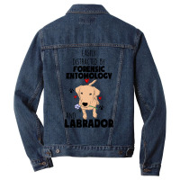 Forensic Entomology And Labrador Cute Men Denim Jacket | Artistshot