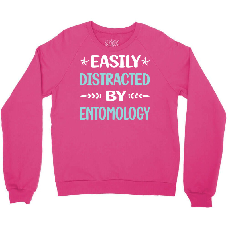 Funny Easily Distracted By Entomology Entomologist Crewneck Sweatshirt | Artistshot