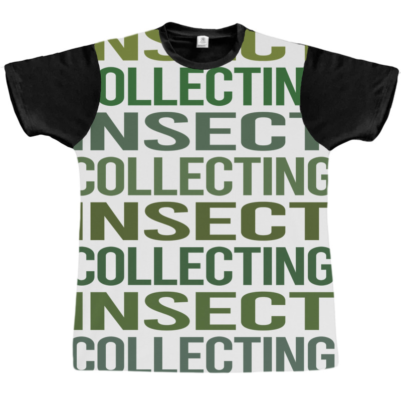 Green Text Insect Collecting Yellow Graphic T-shirt | Artistshot