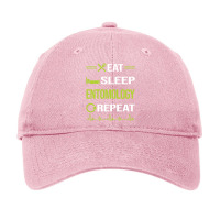 Funny Eat Sleep Repeat Entomology Entomologist Ins Adjustable Cap | Artistshot