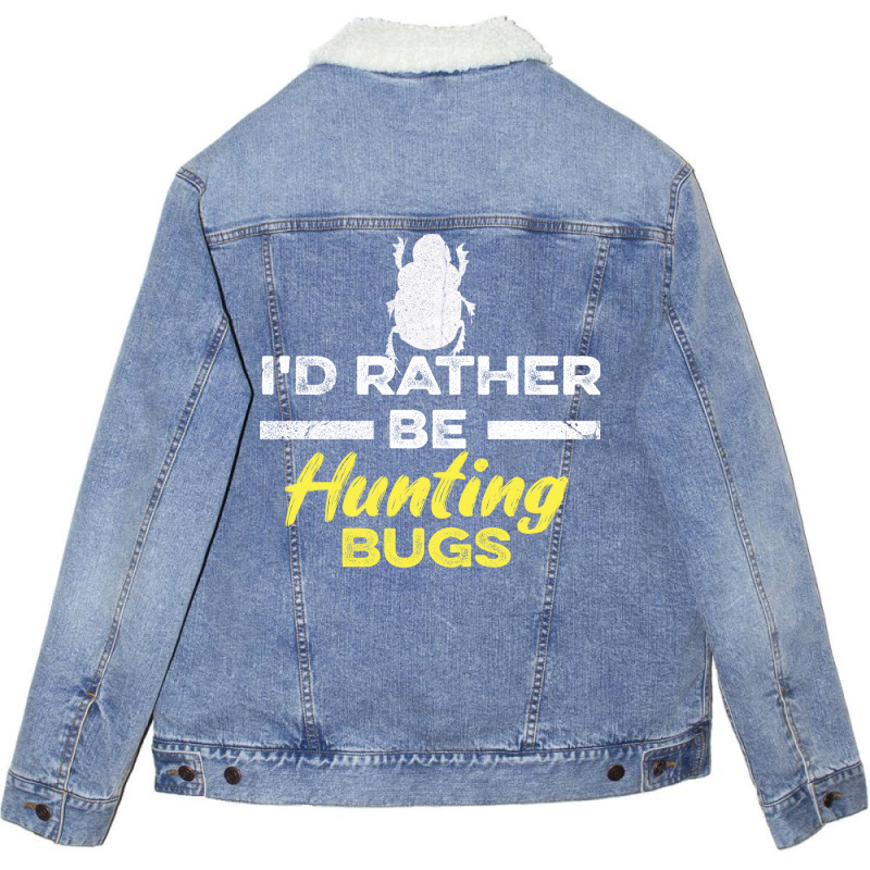 Insects Quote For A Insect Scientist Yellow Unisex Sherpa-lined Denim Jacket | Artistshot