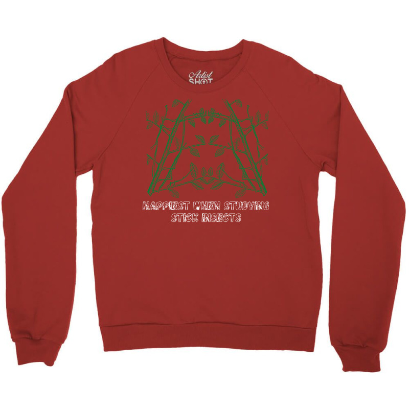 Happiest When Studying Stick Insects Design 2 80s Crewneck Sweatshirt by knapetolamj | Artistshot