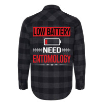 Low Battery Entomology Entomologist Insect Insects Flannel Shirt | Artistshot