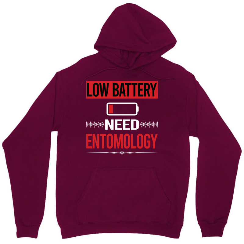 Low Battery Entomology Entomologist Insect Insects Unisex Hoodie | Artistshot