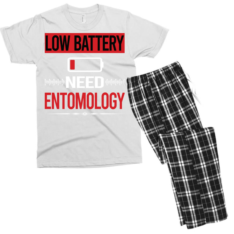 Low Battery Entomology Entomologist Insect Insects Men's T-shirt Pajama Set | Artistshot