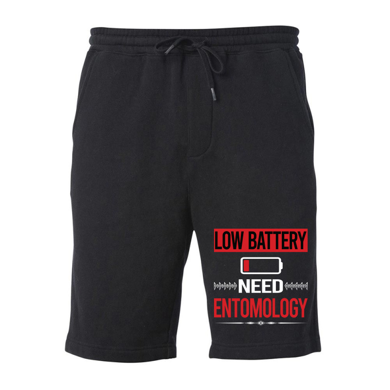 Low Battery Entomology Entomologist Insect Insects Fleece Short | Artistshot