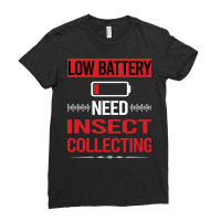 Low Battery Insect Collecting Girl Ladies Fitted T-shirt | Artistshot