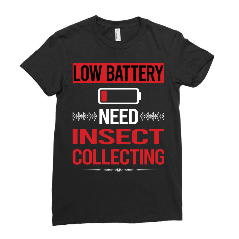 Low Battery Insect Collecting Girl Ladies Fitted T-Shirt by alhrobondisp | Artistshot