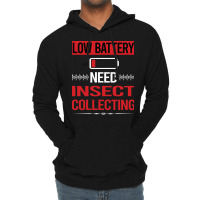 Low Battery Insect Collecting Girl Lightweight Hoodie | Artistshot