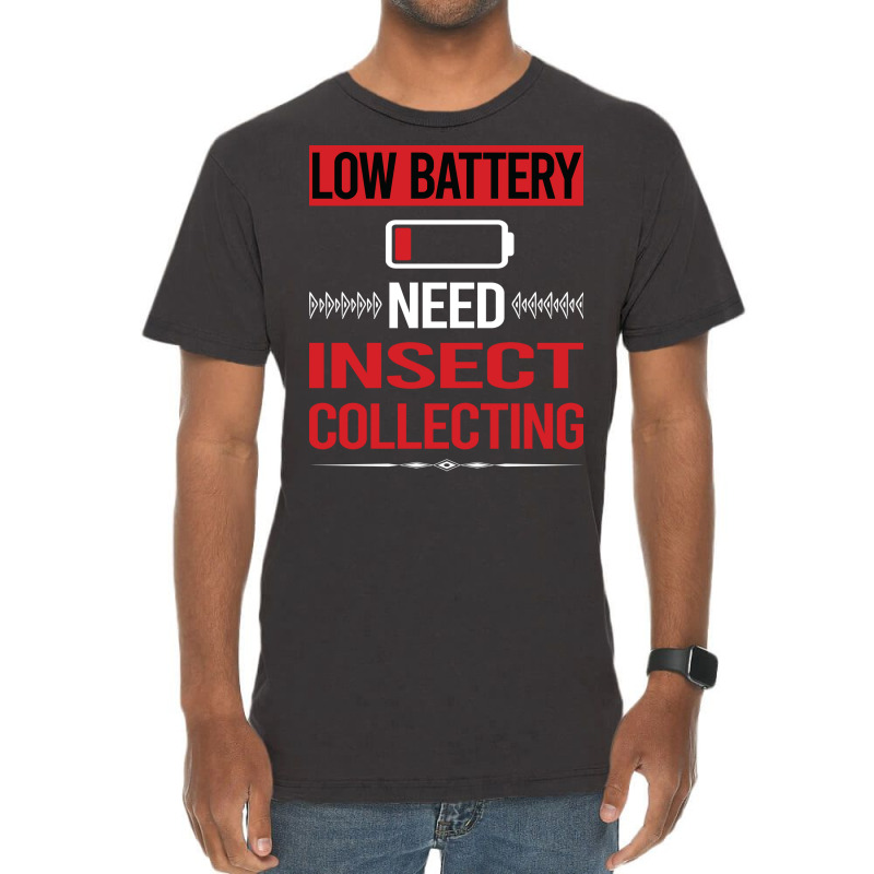 Low Battery Insect Collecting Girl Vintage T-shirt | Artistshot