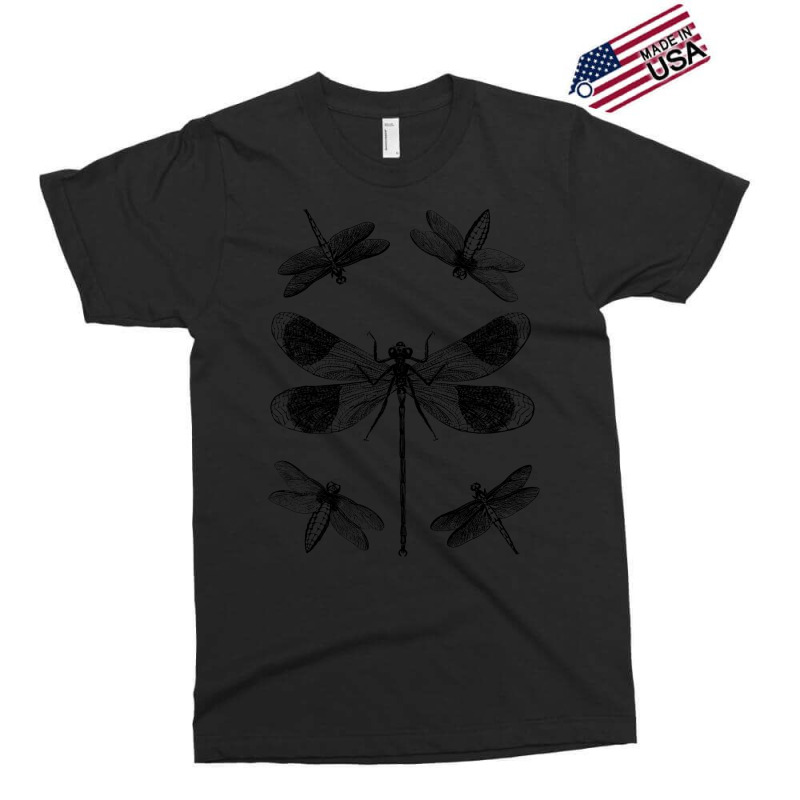 Vintage Dragonflies Entomology Red Exclusive T-shirt | Artistshot