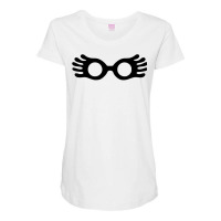 Fancy Nerd Glasses Maternity Scoop Neck T-shirt | Artistshot