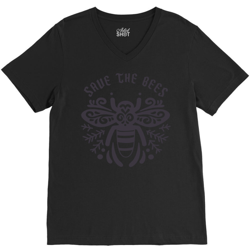 Save The Bees Bee Lover Environment Conservation N V-neck Tee | Artistshot