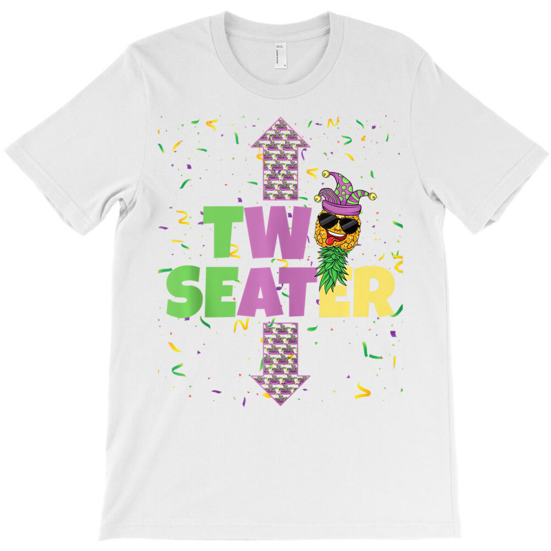 Mens Two Seater Mardi Gras Upside Down Pineapple S T-shirt | Artistshot