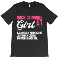 Bouldering Girls Climber Boulderer Artificial Rock T-shirt | Artistshot