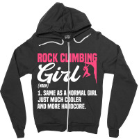 Bouldering Girls Climber Boulderer Artificial Rock Zipper Hoodie | Artistshot