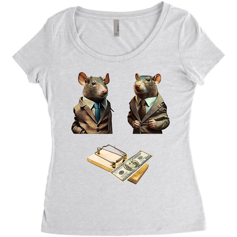 Managers Rats Co Workers Jobs Work Money Major Cor Women's Triblend Scoop T-shirt by lorriecour | Artistshot