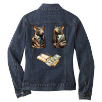 Managers Rats Co Workers Jobs Work Money Major Cor Ladies Denim Jacket | Artistshot