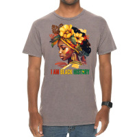 I Am Black History Women Girls Black Queen Month H Vintage T-shirt | Artistshot