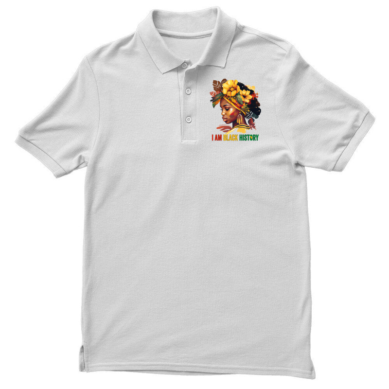 I Am Black History Women Girls Black Queen Month H Men's Polo Shirt | Artistshot