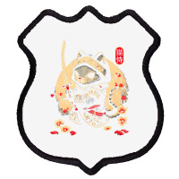 Japanese Samurai Cat Tattoo, Kawaii Ninja Cat T Sh Shield Patch | Artistshot