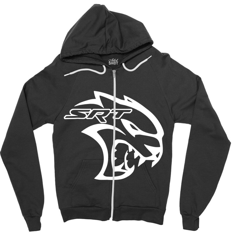 Srt Hell Cat Zipper Hoodie | Artistshot